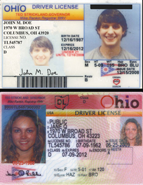 document number on drivers license ohio